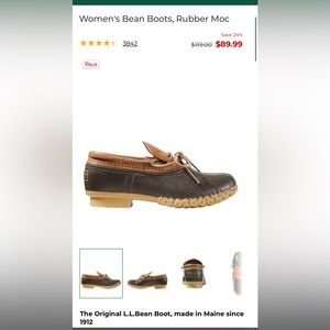 Women’s LL Bean Boots, Rubber Moc Size 7M